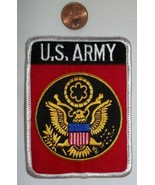 U.S. ARMY SEAL  Iron On Embroidered Patch 3 x 4 inch NEW / NOS Red Black... - £3.95 GBP
