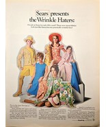 SEARS presents the Wrinkle Haters: Simplicity-Rayon fabric 1968 VTG Prin... - $18.07 CAD