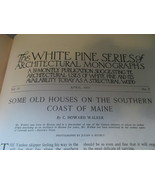 Architectural Monographs 1915 thru 1931 White Pine Series - $175.00