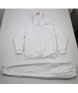 Vtg Streetwear Mens XL Blank Heavyweight 2 Piece Sweatpants Suit Hoodie ... - $2,190.59 MXN