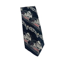 gino pompeii nautical italian silk handmade tie - £14.85 GBP