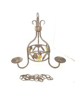 3 Arm Chandelier Hanging Light Country Rooster Oil Rub Bronze Finish *SE... - $13.58 CAD