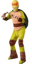 Boys Mutant Turtle TMNT Michelangelo &amp; Nunchucks Halloween Costume-size 8/10 - £22.27 GBP