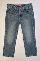 Arizona Jeans Boys 10 Husky Original Blue Denim Adjustable Waist 28x24.5... - $8.57
