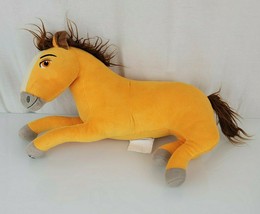 16” Spirit Riding Free Horse Stallion Plush laying down orange yellow Pillow - £19.46 GBP