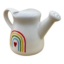 Rae Dunn By Magenta Summer Downpour Rainbow Heart White Watering Can - $31.18