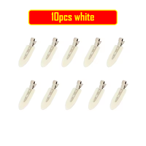 No Crease Hair Clips 10pcs Set, Basic Hairpins For Women &amp; Girls - White - $5.99