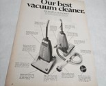Hoover Upright Our Best Vacuum Cleaner Dial-A-Matic Vintage Print Ad 1967 - $10.98