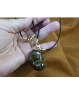 (PP31-15) Real Jumbo MOOSE POOP doo doo turd nugget NECKLACE weird fun a... - $18.69