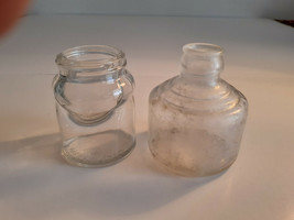 Sheaffer&#39;s Skrip Glass Ink Jar &amp; Anchor Hocking #2 Glass 3-1/4 Oz Ink Well - £7.88 GBP