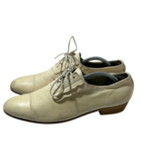 Genuine Gucci Leather Shoes Cream Lace Up Oxford 8138 Size 44 (Size 10 U... - $5,339.59 MXN