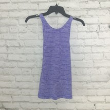 Lucy Tank Top Womens XS Blue White Striped Built-in Bra Stretchy Athletic - $25.00