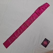 Bride To Be Sash Pink Bling With Date Cards Pack - $7.92