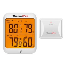 ThermoPro TP63B Indoor Outdoor Thermometer Wireless Hygrometer, 500FT In... - £35.43 GBP