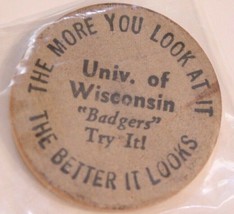 Vintage Army ROTC Wooden Nickel University Of Wisconsin - $3.95