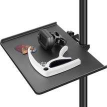 Music Stand Clamp-On Tray: Rack Holder Microphone Stand Shelf Adjustable Metal T - £13.10 GBP