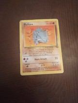 RHYHORN 90/130 Pokemon Trading Card Game - 1999 base set 2 - Horn Attack 30 WOTC - $3.95