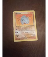 RHYHORN 90/130 Pokemon Trading Card Game - 1999 base set 2 - Horn Attack... - $3.95