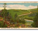 Telephone Canyon Laramie Wyoming WY Linen Postcard W20 - $1.93