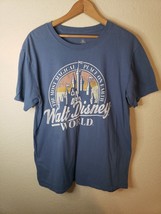 Walt Disney World Cinderella Castle T-Shirt – Blue LARGE most magical place - £9.24 GBP