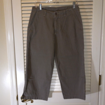 Royal Robbins Pants Womens 6 Capri Cropped Cotton Hiking Pockets Taupe - £13.50 GBP