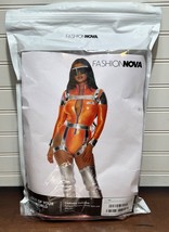 NEW Fashion Nova “Out of this World” Astronaut 4 Piece Costume Set M/L  Orange - £39.96 GBP