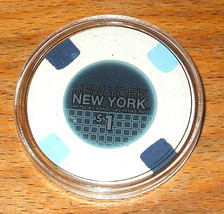 (1) $1. New York New York CASINO CHIP - Las Vegas, Nevada - 2008 - $8.95