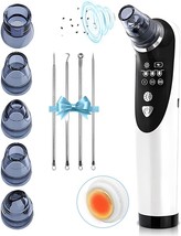 Electric Blackhead Remover Pore Vacuum, Hot Compress Facial Deep Clean Acne Come - £14.63 GBP