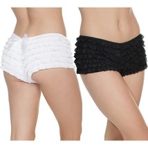 Angelique Coquette Womens Plus Size Ruffle Boyshort Rumba Panty Pack of 2 (OS, B - £26.75 GBP