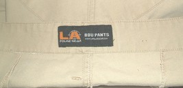 LA Police Gear &quot;BDU&quot; pants, khaki poly/cotton XXLg-Reg 42X30 used w belt - £39.33 GBP