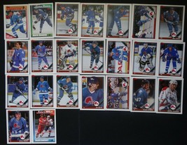 1991-92 Topps Quebec Nordiques Team Set of 23 Hockey Cards - £3.99 GBP