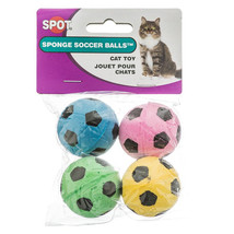 Spot Sponge Soccer Balls Cat Toy 48 count (12 x 4 ct) Spot Sponge Soccer... - $53.70