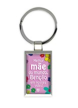 Melhor Mae do Mundo Bencao : Gift Keychain Christian Portuguese Mothers ... - $7.99