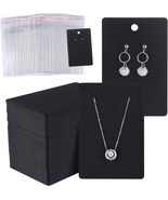 MIAHART 150 Set Earring Display Card with 150 Pcs Self-Seal Bags, Earrin... - £10.77 GBP