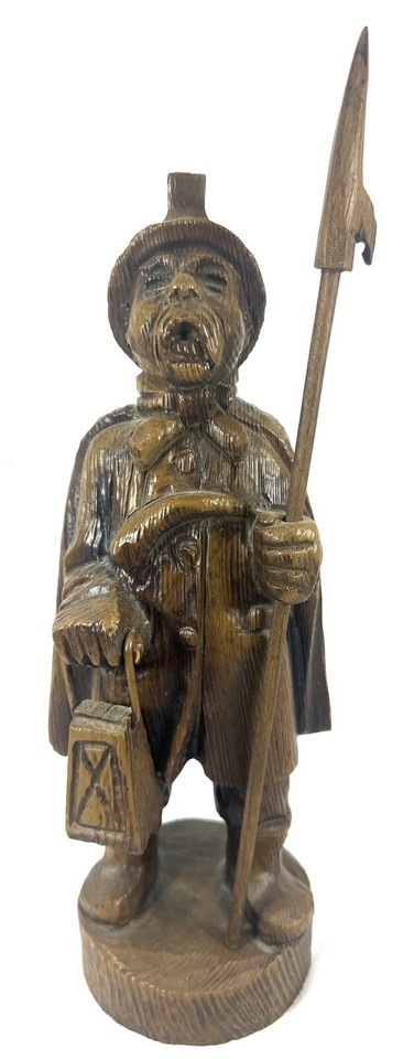 Vtg Repro Man with Removable Fishing Spear and Lantern Resin 13” - $11.97