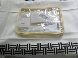 $380 Frette Basket Weave Embroidered Euro Sham (Display item) 26&quot;X26&quot; Milk/Nero - £36.80 GBP