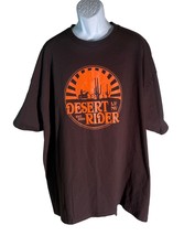 DESERT RIDER LAS VEGAS NEVEDA Short Sleeve Brown T-Shirt 3XL - $8.90