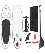  Stand Up Paddle Board Set SUP Surfboard Inflatable Red and White - $244.49