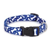 MPP Pooch Pattern Pet Collars Classic Dog Bone Designs Choose Blue or Red &amp; Size - £7.41 GBP+