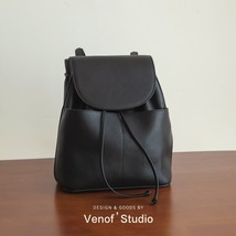 High Quality Women&#39;s Leather Backpack School Girl Backpack Ladies Travel Bag Fem - £131.55 GBP
