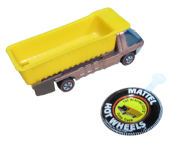 Vintage Hot Wheels Redline Heavyweights Dump Truck w/ Button 1969 Hong K... - $79.15