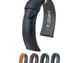 Hirsch Camelgrain Calf Watch Strap - Honey Band/Gold Buckle - L - 18mm /... - £62.48 GBP