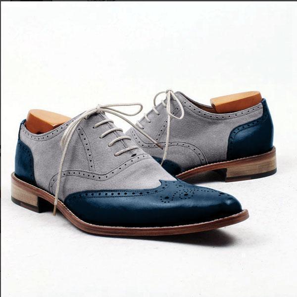 New Handmade Men elegant formal shoes, Men two tone shoes, New Men dress shoes