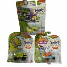 Hot Wheels Rugrats Lot/Set of 3 Die-cast Character Cars Chuckie Reptar NEW - £15.74 GBP