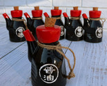 Pack of 6 Porcelain Calligraphy Soy Sauce Vinegar Condiment Dispenser Fl... - $39.99