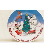 RUDOLPH AND THE ISLAND OF THE MISFIT TOYS CERAMIC PLATE COOKIES FOR SANT... - £9.66 GBP