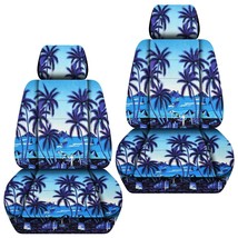 Front set car seat covers fits 1987-2019 Toyota Corolla    hawaill blue tree - £55.30 GBP