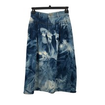Vintage Lee Denim Skirt Womens 12 Used Tie Dye - £30.23 GBP