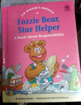 Jim Henson&#39;s Muppets Fozzie Bear Star Helper Harddcover Book - £2.96 GBP