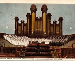 Great Mormon Tabernacle And Choir Salt Lake City Utah UT UNP WB Postcard L8 - £2.06 GBP